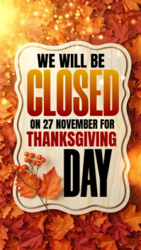thanksgiving Цифровой дисплей (9 : 16) template