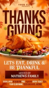 thanksgiving Instagram Story template