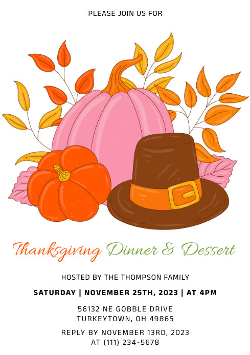 Thanksgiving Template PosterMyWall