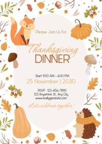 thanksgiving A4 template