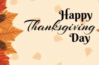 Thanksgiving Banner 4' × 6' template