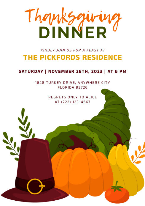 Thanksgiving Template PosterMyWall