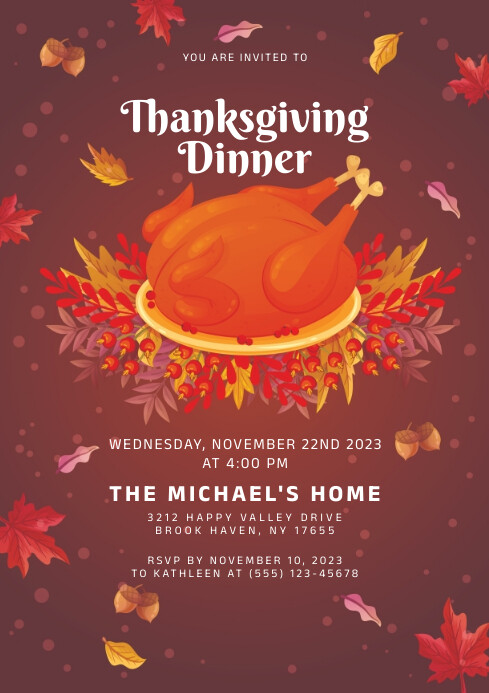 Thanksgiving Template PosterMyWall