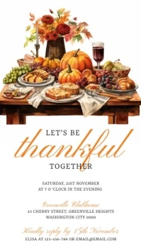 Thanksgiving Instagram Story template