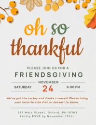 Thanksgiving Flyer (format US Letter) template