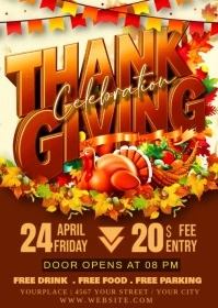 thanksgiving A6 template