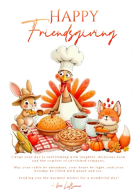 Thanksgiving A4 template
