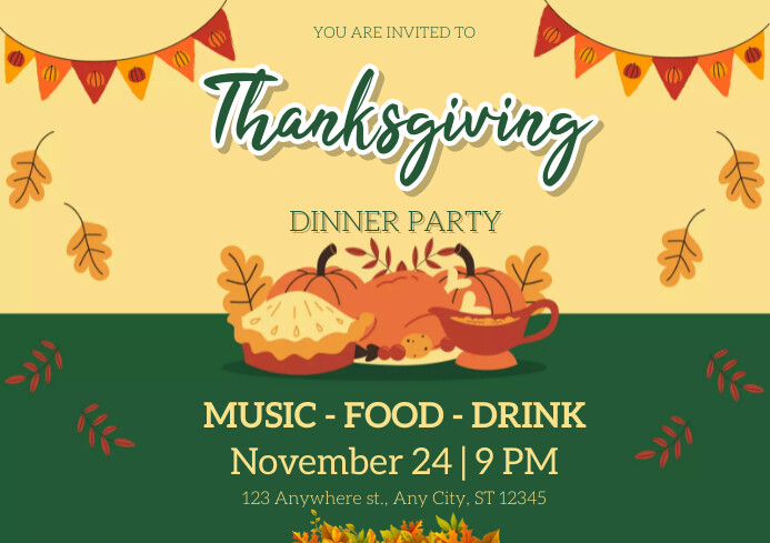 Thanksgiving Template PosterMyWall