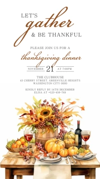 Thanksgiving Instagram Story template