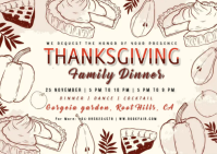 Happy Thanksgiving Instagram Post Carte postale template