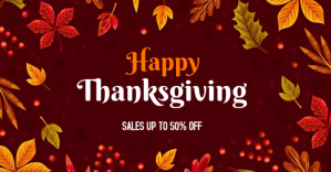 Thanksgiving Banner Design Facebook-annonce template