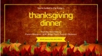 Thanksgiving Dinner Ad Digital Display Template