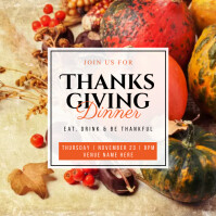 Blanco Thanksgiving Dinner Square Template