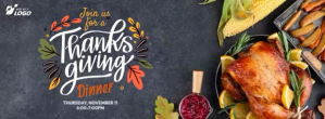Bruin Thanksgiving Dinner Couverture Facebook Template