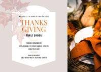 Thanksgiving Dinner Kartu Pos template