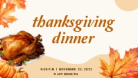 Thanksgiving Dinner Nagłowek bloga template