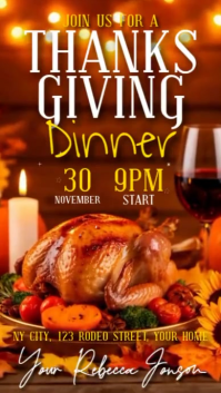 Thanksgiving Dinner Instagram Reel template