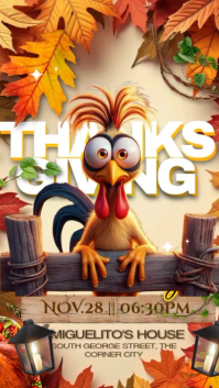 Thanksgiving Dinner Instagram Story template