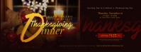 Thanksgiving Dinner Facebook Cover template
