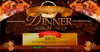 Thanksgiving Dinner Facebook Shared Image template