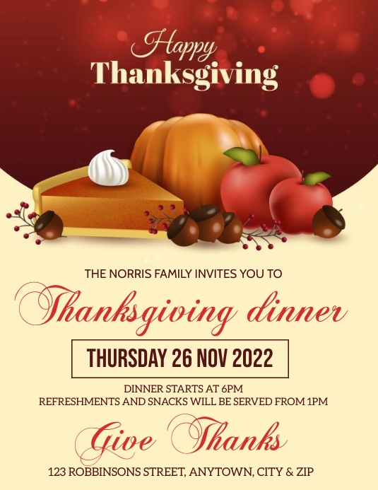 Thanks Giving Family Poster