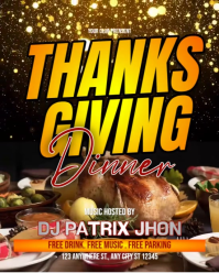 Thanksgiving dinner instagram video template