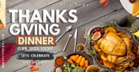 Thanksgiving Dinner Invitation Facebook Shared Image template