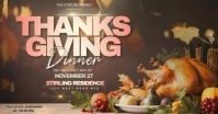 Thanksgiving Dinner Invitation Template Facebook Shared Image