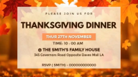 Thanksgiving dinner invite Umbukiso Wedijithali (16:9) template