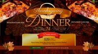 Thanksgiving Dinner Twitter Post template