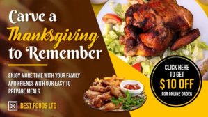 Thanksgiving Discount Digital Display Video template