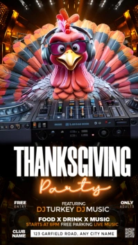 thanksgiving dj Instagram Story template