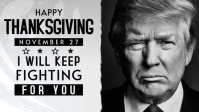 Thanksgiving Donald Trump template YouTube Thumbnail