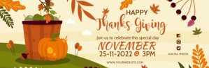 Thanksgiving email header E-poskop template