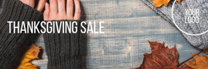 Thanksgiving Email Newsletter Banner Encabezado de correo electrónico template