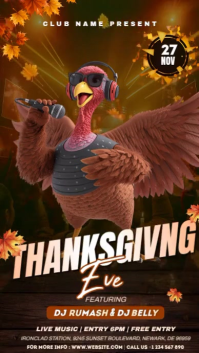 Thanksgiving Eve Template Digital Display (9:16)