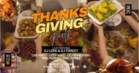 Thanksgiving Facebook Event Cover Facebook-Veranstaltungscover template