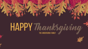 Marrone Thanksgiving Greeting Facebook-covervideo Template