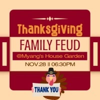 Thanksgiving Family Feud Сообщение Instagram template