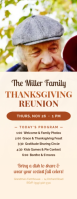 สีขาว Thanksgiving Reunion Media Página Carta Template