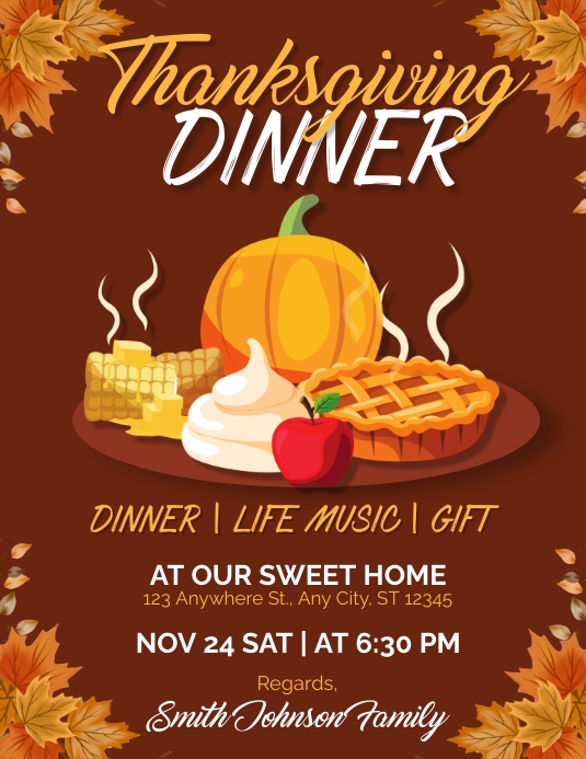 Thanksgiving Flyer template