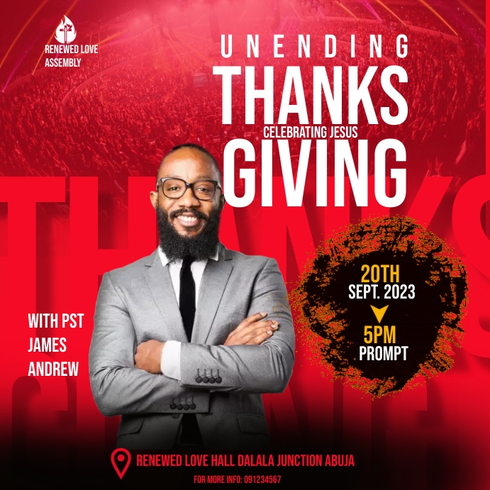 Copy of THANKSGIVING FLYER | PosterMyWall