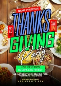 Thanksgiving Flyer A6 template