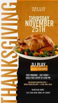 THANKSGIVING Flyer INSTAGRAM STORY Template