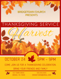 Thanksgiving Flyer Template PosterMyWall