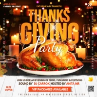 Thanksgiving Flyer Template Square (1:1)