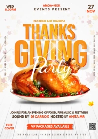 Thanksgiving Flyer Template A1