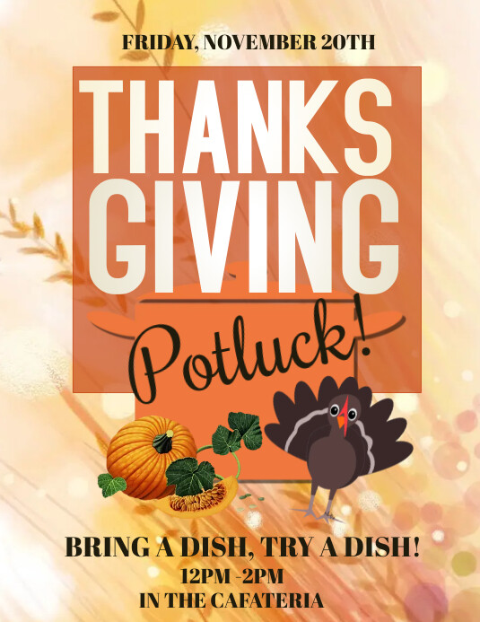 323+ Free Thanksgiving Potluck Templates PosterMyWall