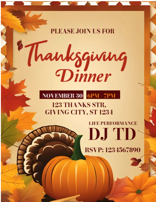 thanksgiving flyer template free download PosterMyWall thanksgiving flyer template free download PosterMyWall