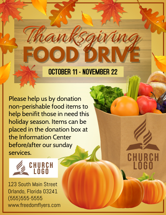 thanksgiving-food-drive-template-postermywall